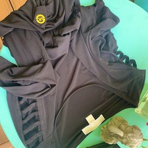 Black Michael Kors cut out sleeves blouse